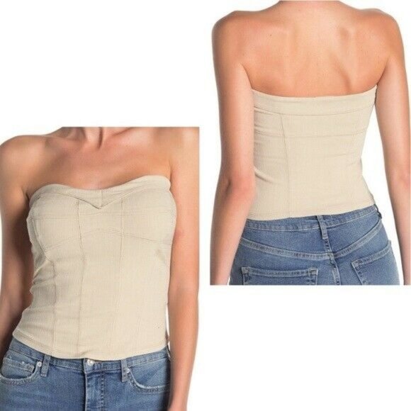 Free People Tops - Free people you too tube top sz S in Sand NWT